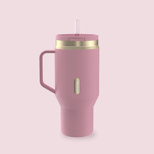 30 oz SnapSeal™ Tumbler (w/ Straw & Handle)