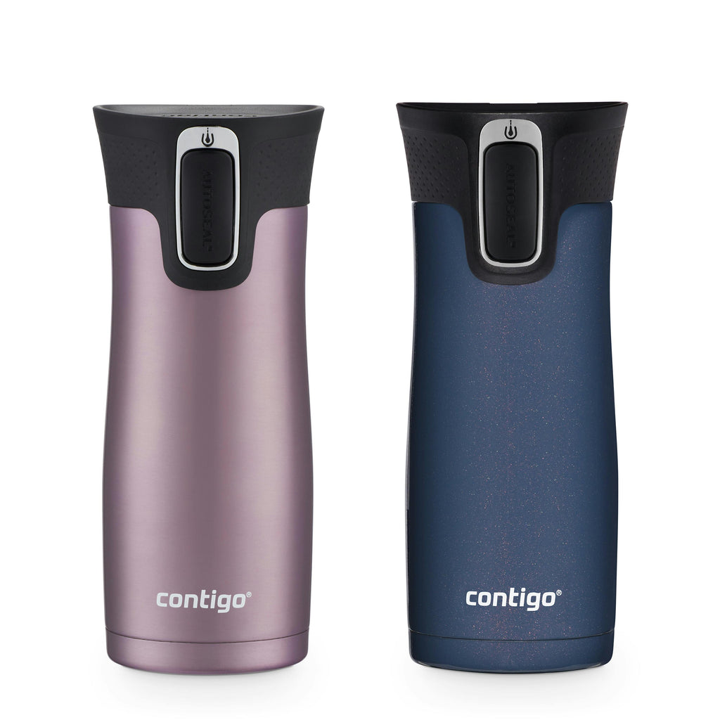 Contigo® West Loop 2.0 Leak-Proof Spill-Proof Insulated Stainless Steel Travel Mug, 16oz., 2 Pack