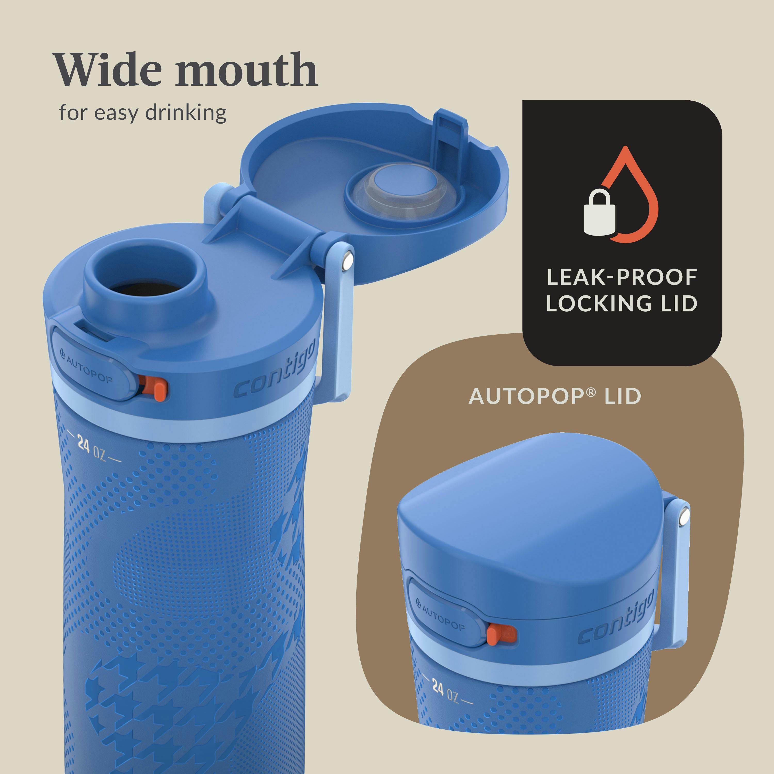 Contigo® x Ally Love Jackson Chill 2.0 Stainless Steel Water Bottle with AUTOPOP® Lid, 24oz